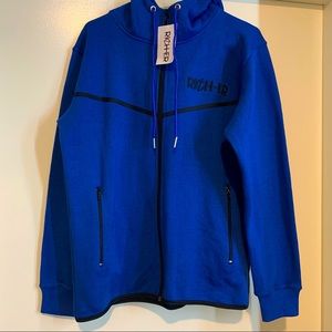 Men’s blue zip up  hoodie